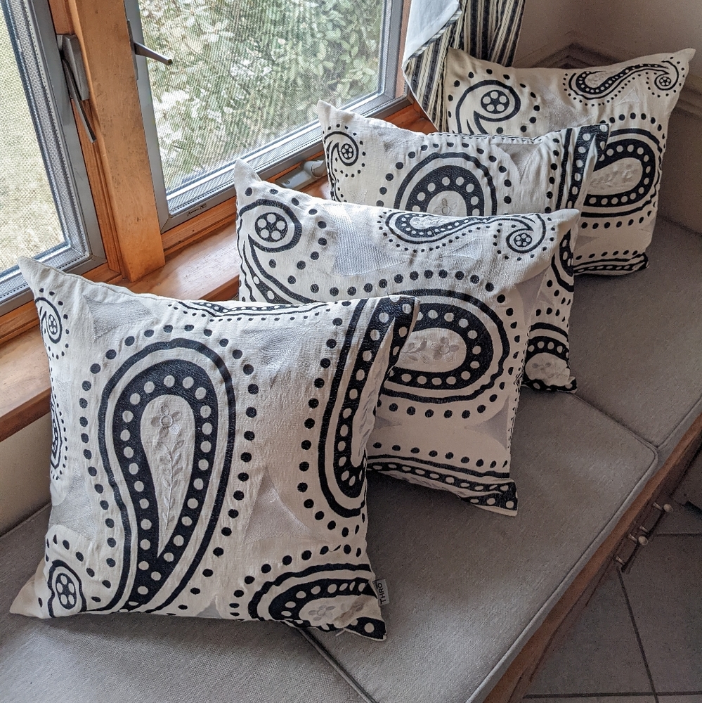 Paisley Decorative Pillows (single or bundled)